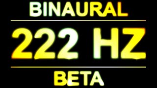 PURE 222HZ BINAURAL BEATS 🔊  8D  BETA [upl. by Ecnahs]