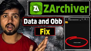 Zarchiver data File Problem  Zarchiver Cant Use This Folder  Android 11  12 13 14 Working [upl. by Myrta720]