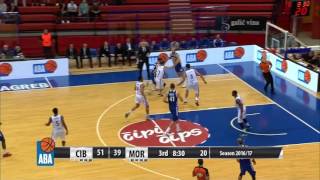 ABA Liga 201617 highlights Round 2 Cibona  Mornar 4102016 [upl. by Turk325]