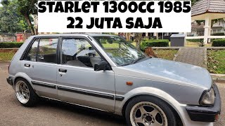 TOYOTA STARLET XL 1300 CC 1985 REVIEW MURAH ISTIMEWA [upl. by Nyloj]