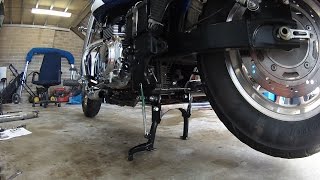 Triumph America Fitting a center stand [upl. by Loggins]