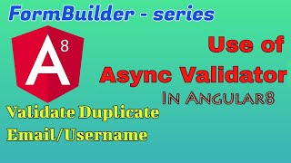 Duplicate email or username validation using Async validator in Angular [upl. by Yeldua27]