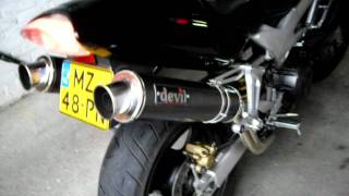 Honda VTR 1000 Firestorm impressive sound [upl. by Etolas]