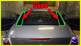 Dodgy DIY  Fixing the Rear Trim Panels on my Mercedes SLK  MGUY Australia [upl. by Ahsined]