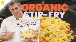 Tattooed Chef Organic Riced Cauliflower StirFry  Chef Dawg [upl. by Anaig112]