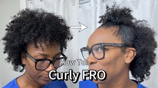 How To Get a Curly Afro In 5 Minutes ALL HAIR TYPES [upl. by Elset]