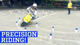 Precision Scooter Riding on Vespa Agility Course [upl. by Blaire]