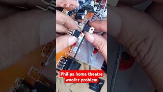 Philips home theatre woofer problem repair shortsfeed ytshort gurutech [upl. by Esorrebma]