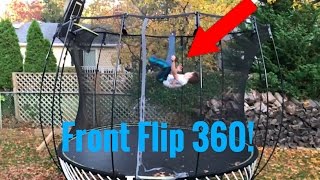 Learning A Front Flip 360 Front Full [upl. by Leitao]