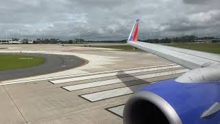 Southwest 737800 Takeoff from Orlando Intl KMCO [upl. by Ateuqal]