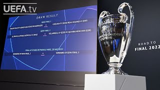 202122 UEFA Champions League quarterfinal and semifinal draw [upl. by Ajay36]