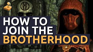 Skyrim Walkthrough  How to Join the Dark Brotherhood [upl. by Darelle]