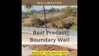 Best boundary wall  Precast Boundary wall design  Durable wall [upl. by Acirretahs]