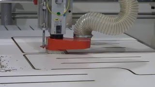 CNC Router Cutting Phenolic Sheet [upl. by Wolbrom]