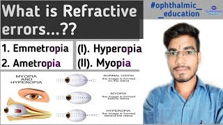 Emmetropia and Ametropia  Refractive errors of eye  MKSharma Ophthalmic Education [upl. by Yreneh]