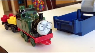 Thomas and Friends Mega Bloks set Whiff Tank Engine in Construction Site [upl. by Mor]