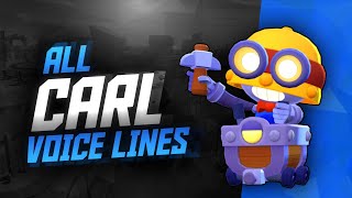 CARL Voice Lines  Brawl Stars [upl. by Shirk600]