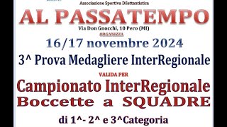 Campionato Provinciale Amatoriale Boccette 2024÷25 Bergamo 12 11 24 [upl. by Hartley944]