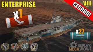 Enterprise 7 Kills amp 193k Damage  World of Warships Gameplay [upl. by Aedni122]