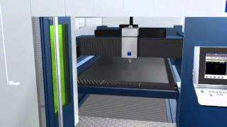 TRUMPF laser cutting TruLaser 3030 fiber  The machines functions at a glance [upl. by Ellered]