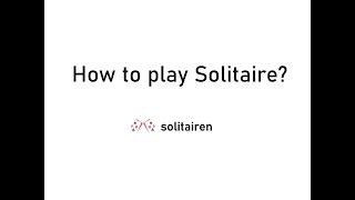 How to play Solitaire Free Online  solitaire card game [upl. by Attenrad]