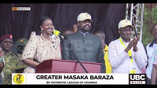 Gen Muhoozi Kainerugaba’s wife Charlotte Kainerugaba addressing the greater Masaka Baraza [upl. by Euqirat636]