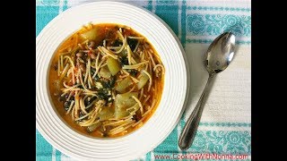 Pasta with Tenerumi and Cucuzza  Rossellas Cooking with Nonna [upl. by Ellenahc]