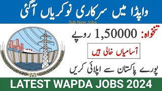 WAPDA Jobs 2024  New Jobs 2024 in Pakistan Today Government Jobs 2024  Sub New Jobs [upl. by Debora755]