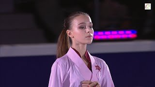 Anna Shcherbakova 2021 World Champion Flawless Exhibition Performance 2020 [upl. by Analat]