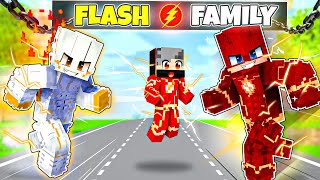 Raised By FLASH DAD In Minecraft Hindi [upl. by Olimpia]