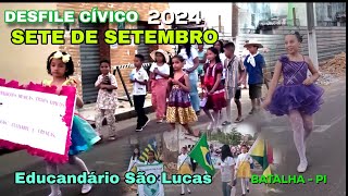 DISFILE CÍVICO INFANTIL 7 DE SETEMBRO  EDUCANDÁRIO SÃO LUCAS  BATALHA PI 2025 [upl. by Spiros52]