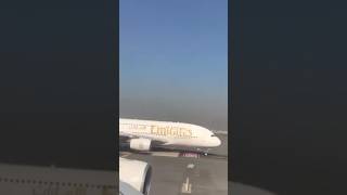 Take off flight from Dubai shorts ytshortsvideo viralvideo subscribe🙏🙏🙏❤️❤️❤️ [upl. by Enirahtak457]