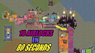 10 Airlocks in 80 Seconds  Oxygen Not Included [upl. by Accebor]