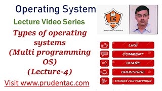 Types of Operating System Multi programming OS [upl. by Bette]