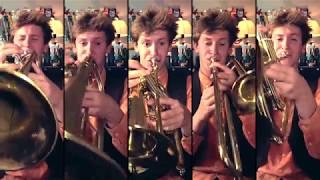 Leonard Cohen  Hallelujah Brass Quintet Arrangement with sheet music [upl. by Wallie878]