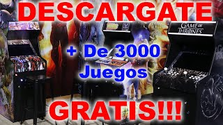 Descarga GRATIS 🔥  de 3000 JUEGOS  📍👾 De Arcade Recreativas  Multijuegos [upl. by Illehs]