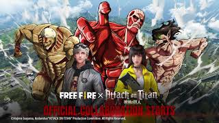 Free Fire x Attack on Titans  Global Announcement  Free Fire Official Collaboration [upl. by Stauder]