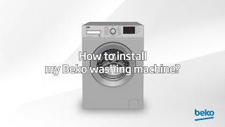 How to install a washing machine  by Beko [upl. by Darrelle]