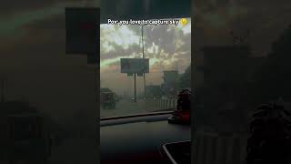 Car driving sky lover status videos love cloudlove lovemusic sad [upl. by Delsman770]