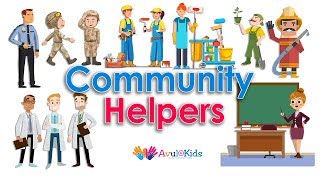 Community Helpers  Educational videos for kids [upl. by Aix]