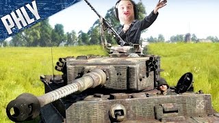 TANK COMMANDER IN VIRTUAL REALITY War Thunder HTC Vive Gameplay [upl. by Ahcropal]