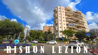 RISHON LEZION West DRIVING IN ISRAEL 2024 CITY DRIVE [upl. by Amandie]