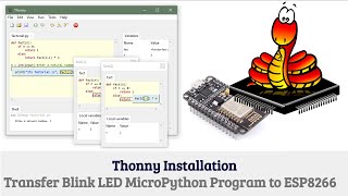 Transfer MicroPython Program to ESP8266 using Thonny [upl. by Hurless850]