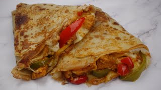 Chicken Fajita CrepeChicken Fajita Sandwich By Recipes Of The World [upl. by Macswan743]