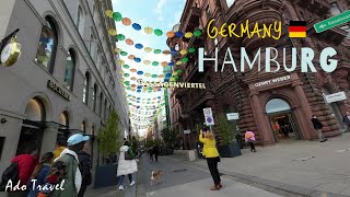 Hamburg Germany 🇩🇪  City CenterInnenstadt City HallRathaus Jungfernstieg  4K Walking Tour [upl. by Anrev631]