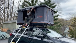 Getting our First Roof Top Tent Roofnest Sparrow Installation [upl. by Antons862]