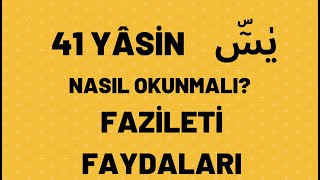 41 YÂSİN NASIL OKUNMALI FAZİLETİ FAYDALARI [upl. by Ille270]