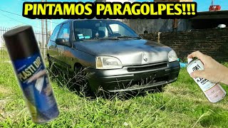 ¿Como PINTAR PARAGOLPES de autos con AEREOSOL [upl. by Neelrak350]