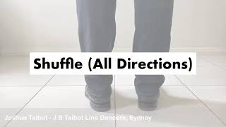 Shuffle All Directions  Line Dance Step [upl. by Sorel]