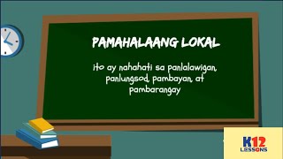 AP 5 Unit 3  Pamahalaang Lokal Panlungsod Pambayan at Pambarangay [upl. by Nielsen538]